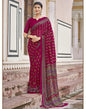 Dark Pink Georgette Saree | Leemboodi