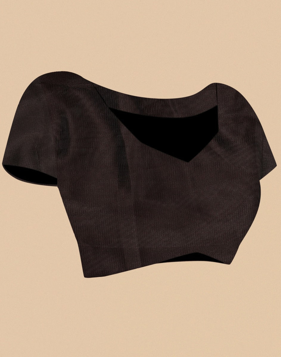 Brown Georgette Sequence Saree | Leemboodi