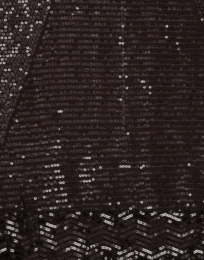 Brown Georgette Sequence Saree | Leemboodi