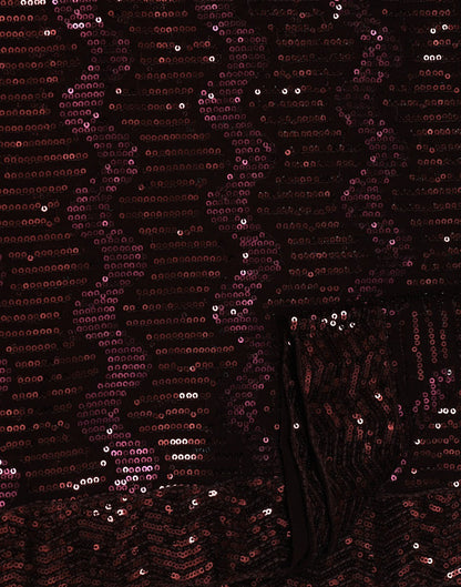 Brown Georgette Sequence Saree | Leemboodi