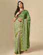 Light Green Chiffon Embroidery Saree | Leemboodi