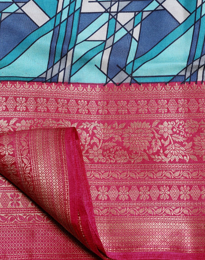 Blue Silk Saree | Leemboodi