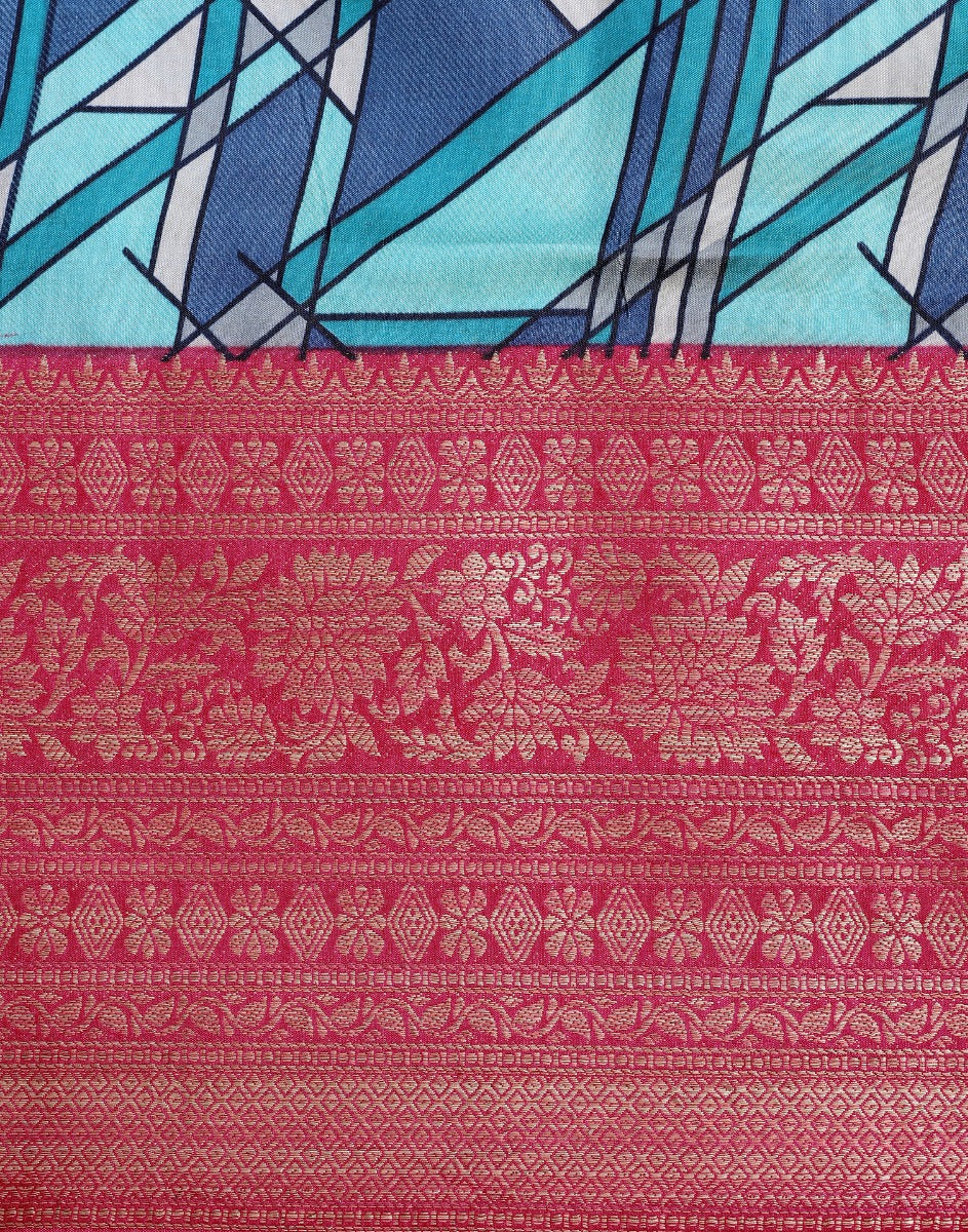 Blue Silk Saree | Leemboodi