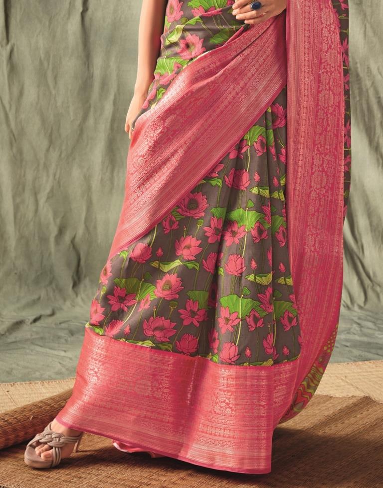 Brown Silk Saree | Leemboodi