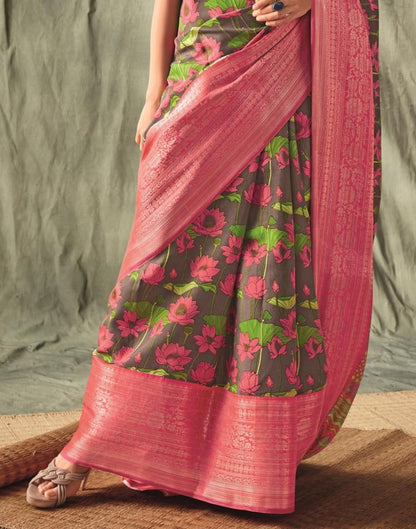 Brown Silk Saree | Leemboodi