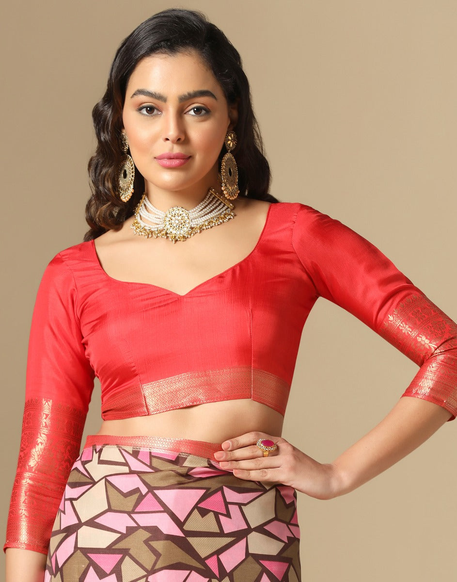 Multicoloured Silk Saree | Leemboodi