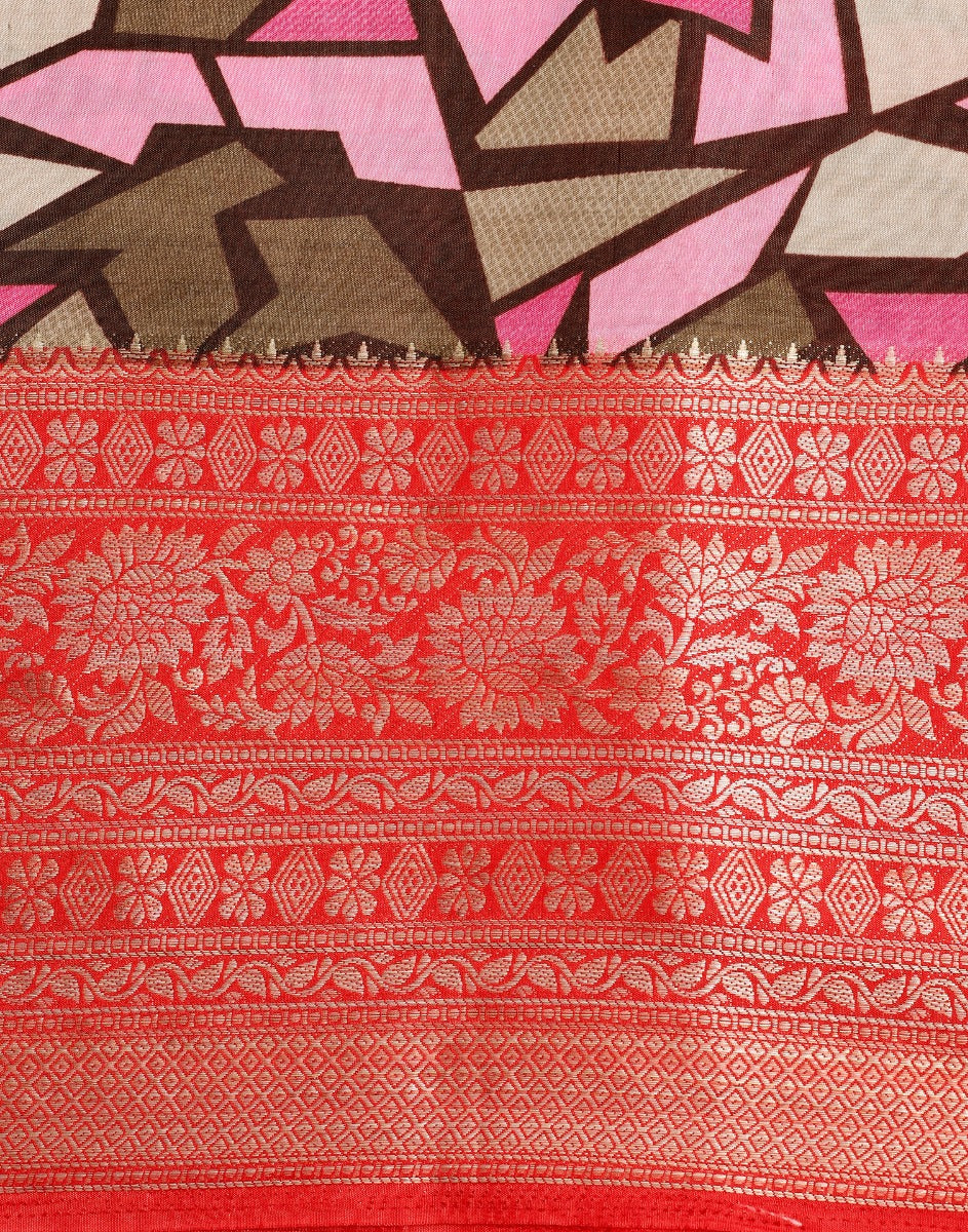 Multicoloured Silk Saree | Leemboodi