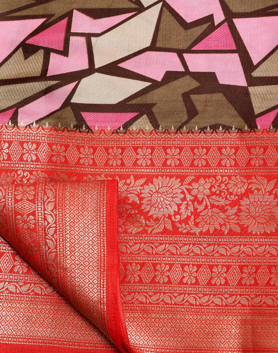 Multicoloured Silk Saree | Leemboodi