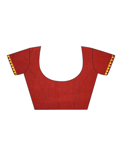 Grey Cotton Printed Saree