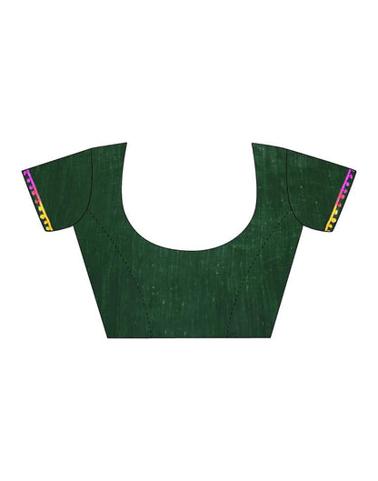 Green Cotton Saree | Leemboodi