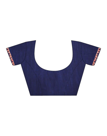 Dark Blue Cotton Saree | Leemboodi