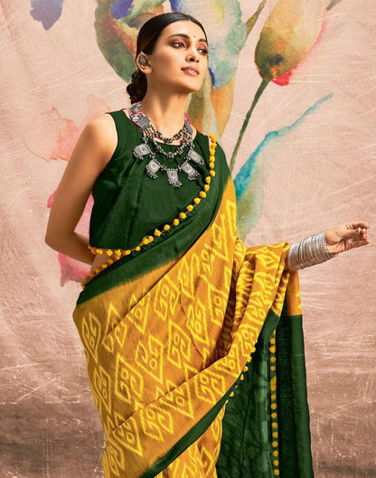 Yellow Cotton Saree | Sudathi