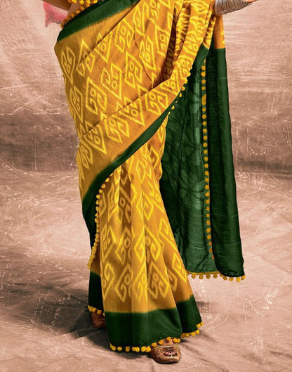 Yellow Cotton Saree | Sudathi