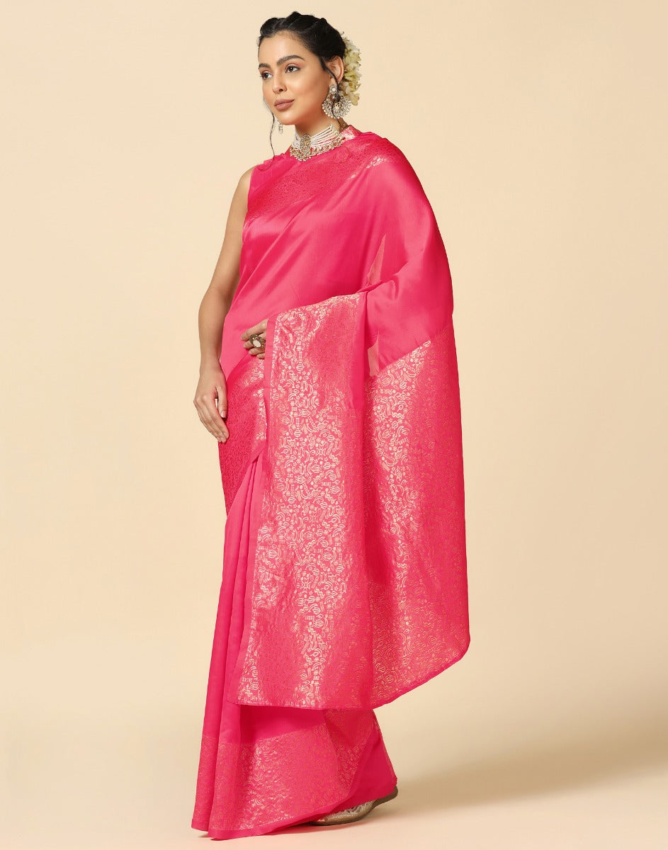 Pink Silk Saree | Sudathi