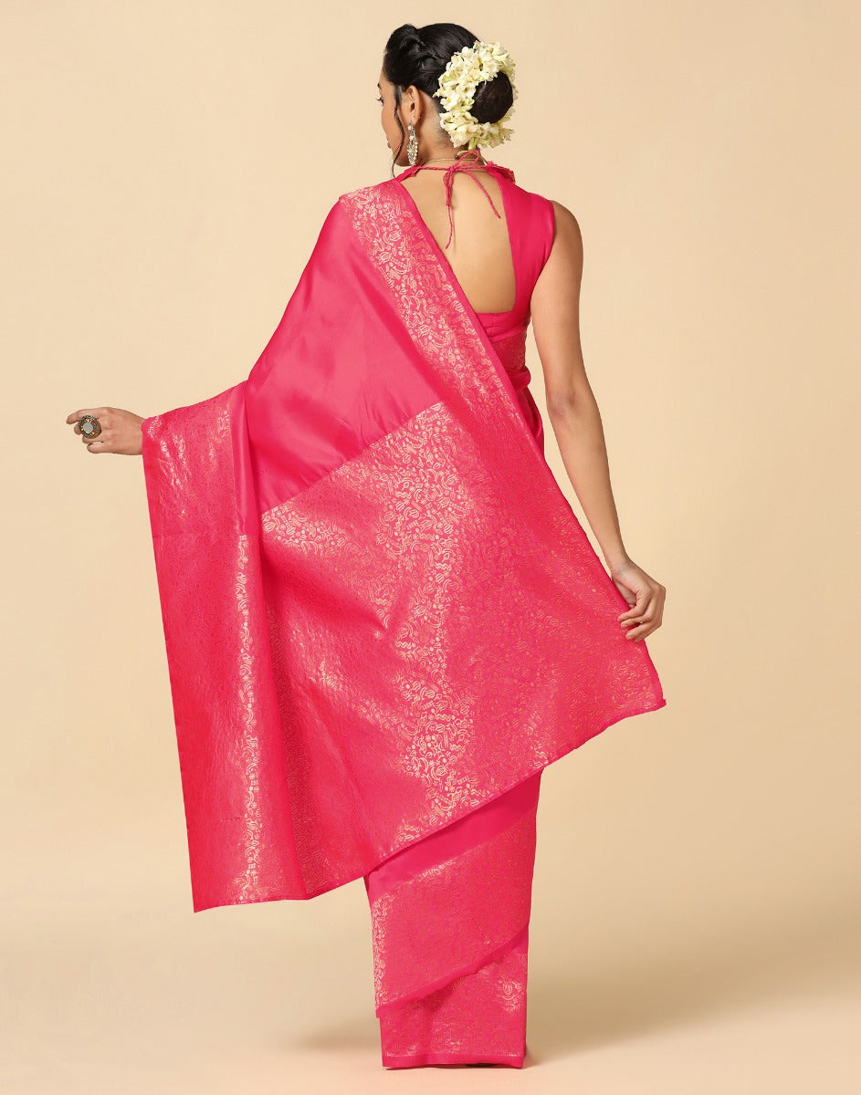 Pink Silk Saree | Sudathi