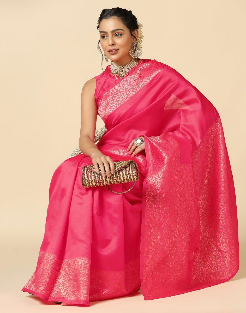 Pink Silk Saree | Sudathi