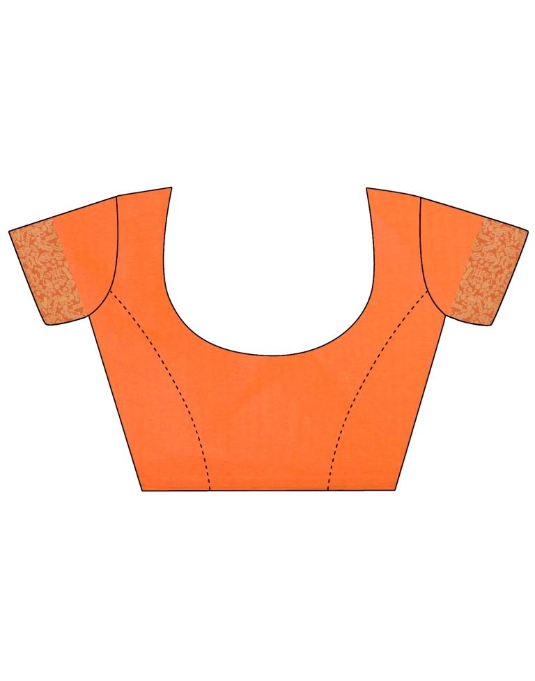 Orange Silk Saree | Sudathi