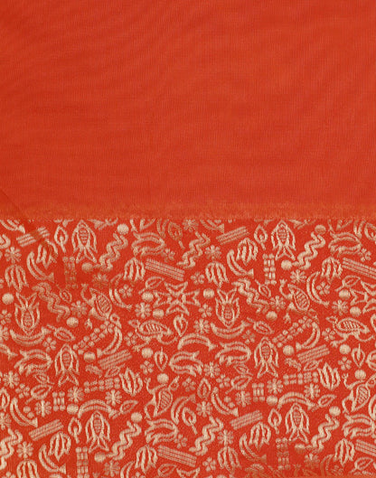 Orange Silk Saree | Sudathi