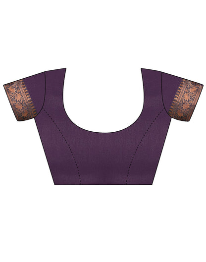 Wine Banarasi Silk Saree | Sudathi