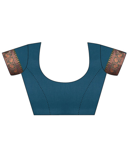 Blue Banarasi Silk Saree | Sudathi