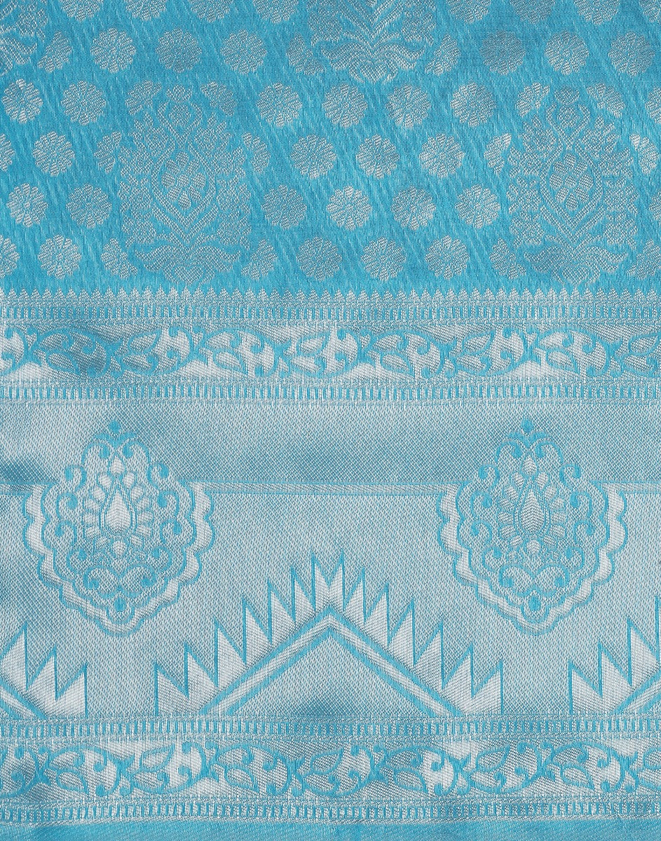 Sky Blue Silk Saree | Sudathi