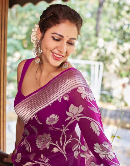 Wine Silk Saree | Sudathi