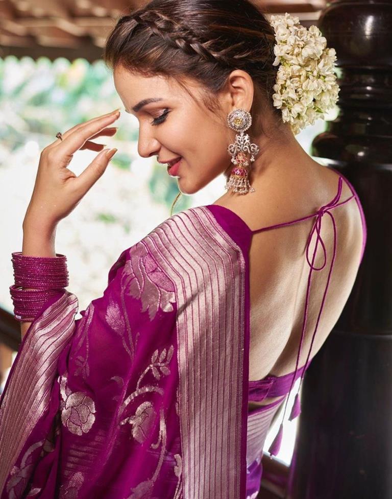 Wine Silk Saree | Sudathi