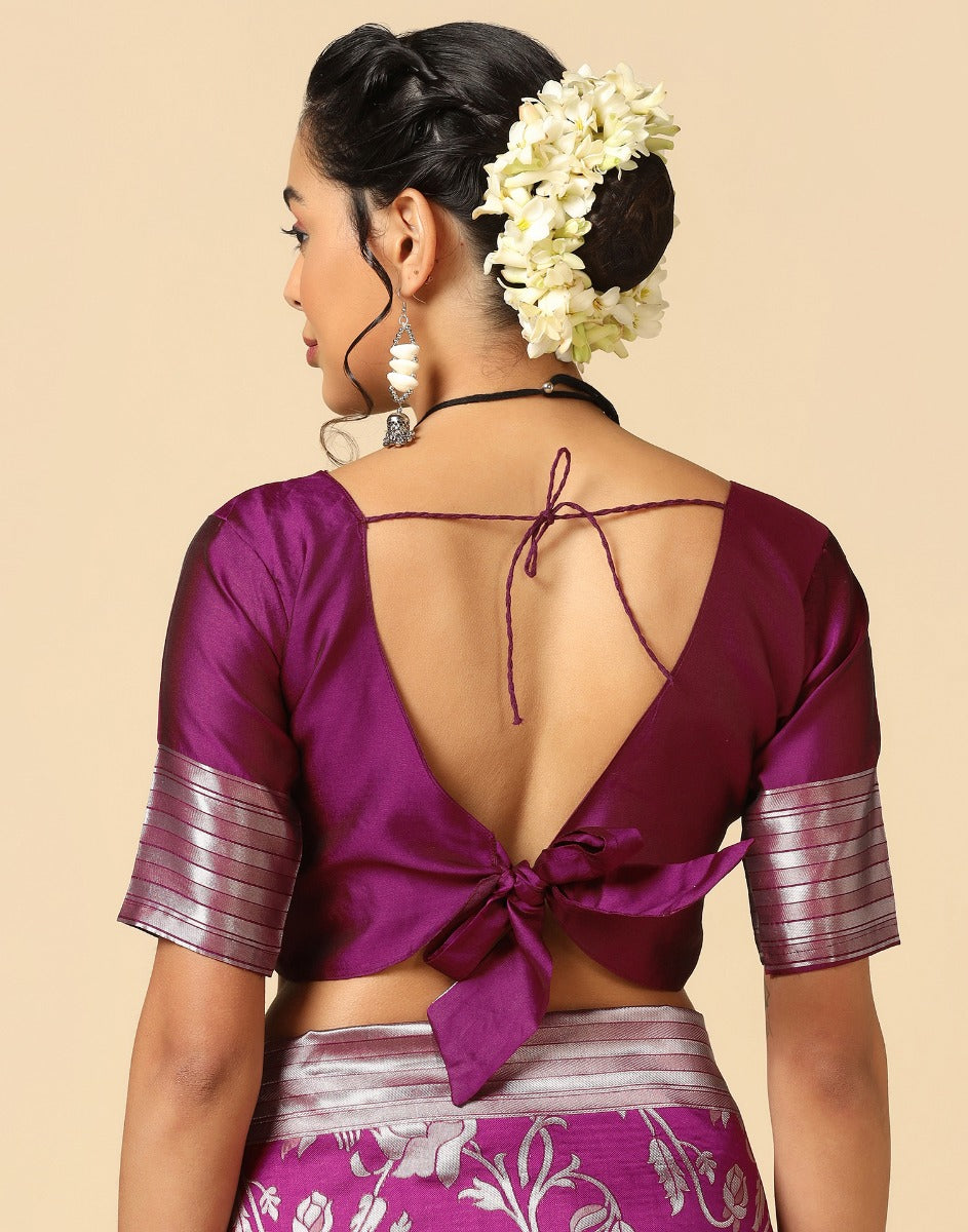 Wine Silk Saree | Sudathi