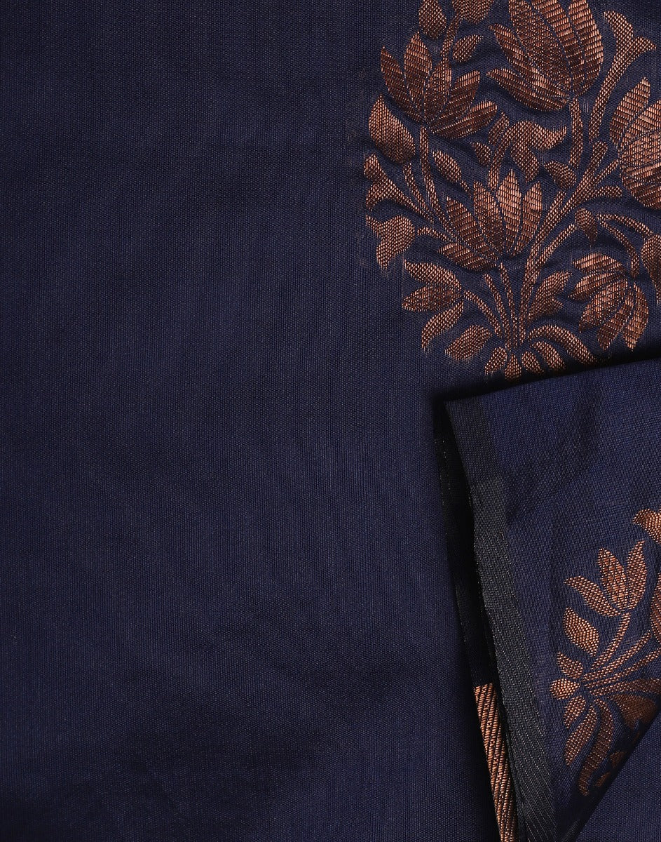 Dark Blue Silk Saree | Sudathi