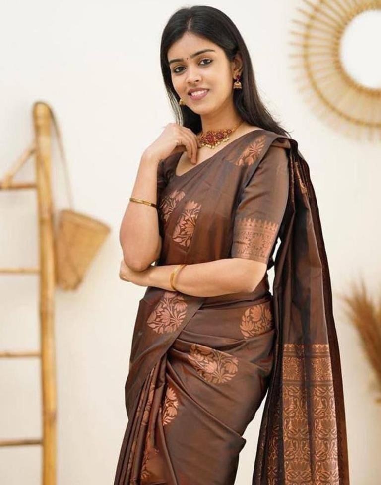 Brown Silk Saree | Sudathi