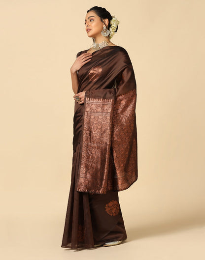 Brown Silk Saree | Sudathi