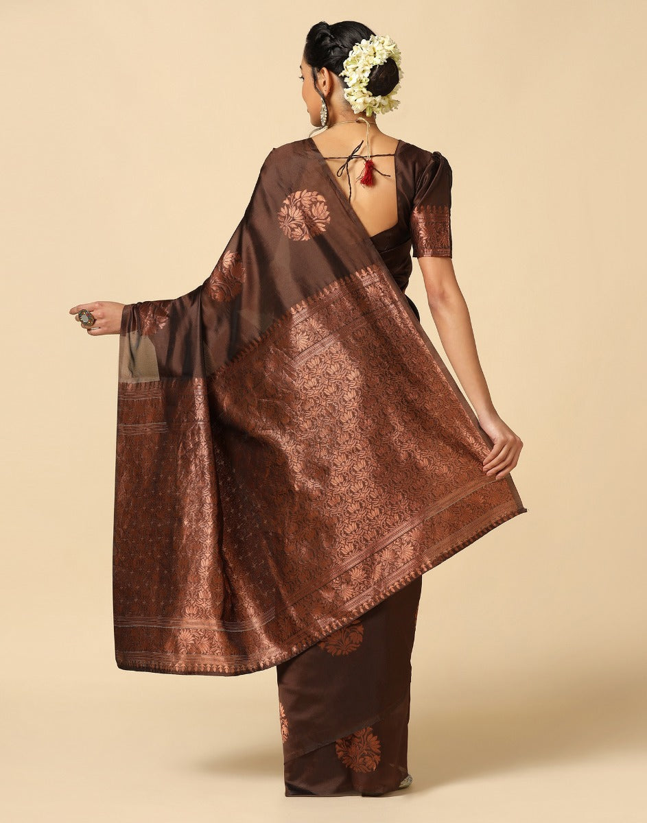 Brown Silk Saree | Sudathi