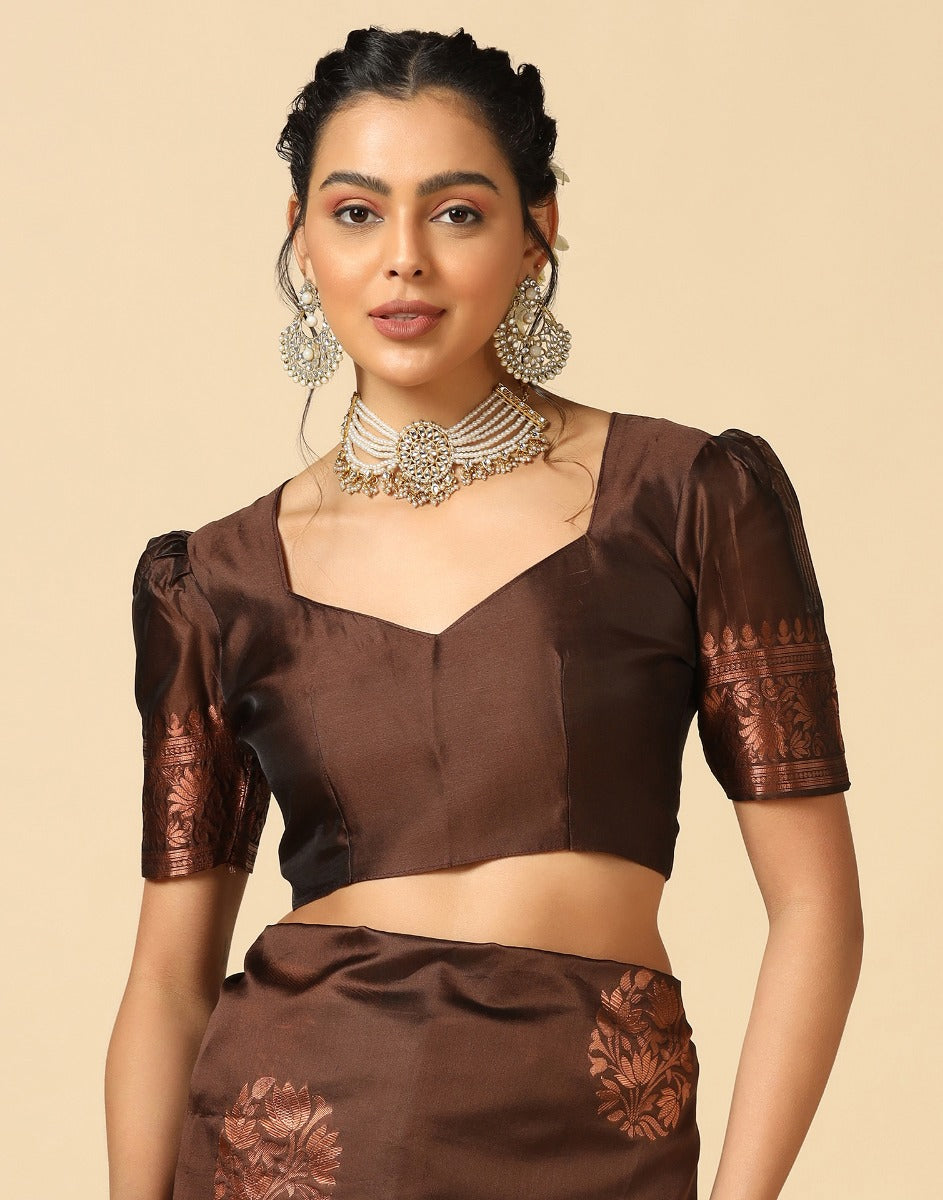 Brown Silk Saree | Sudathi