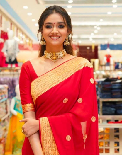 Red Silk Saree | Sudathi
