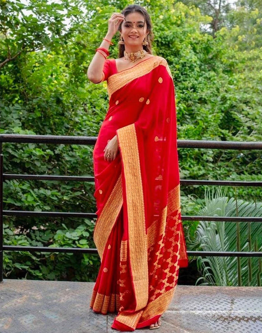 Red Silk Saree | Sudathi