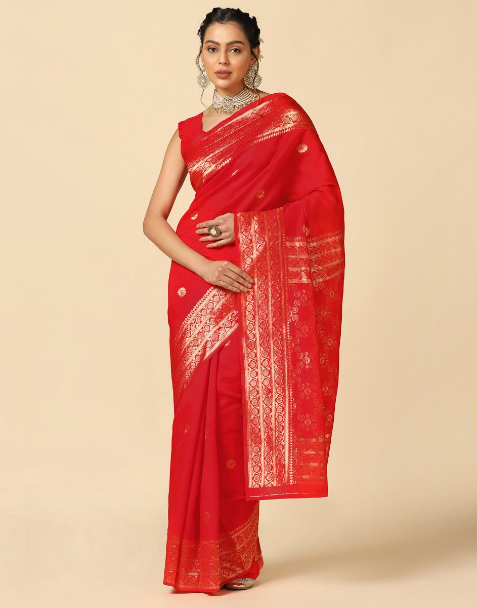 Red Silk Saree | Sudathi