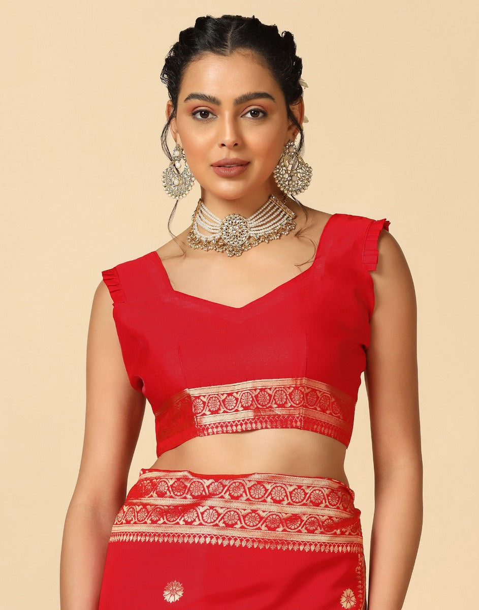 Red Silk Saree | Sudathi