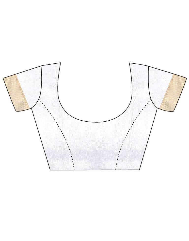 Off White Silk Saree | Sudathi