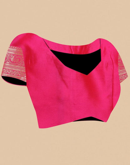 Orange Silk Weaving Saree