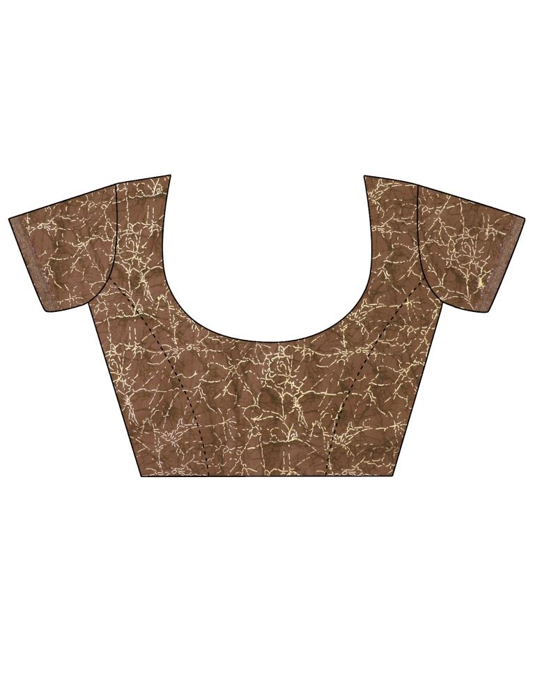 Cream  Georgette Saree | Leemboodi