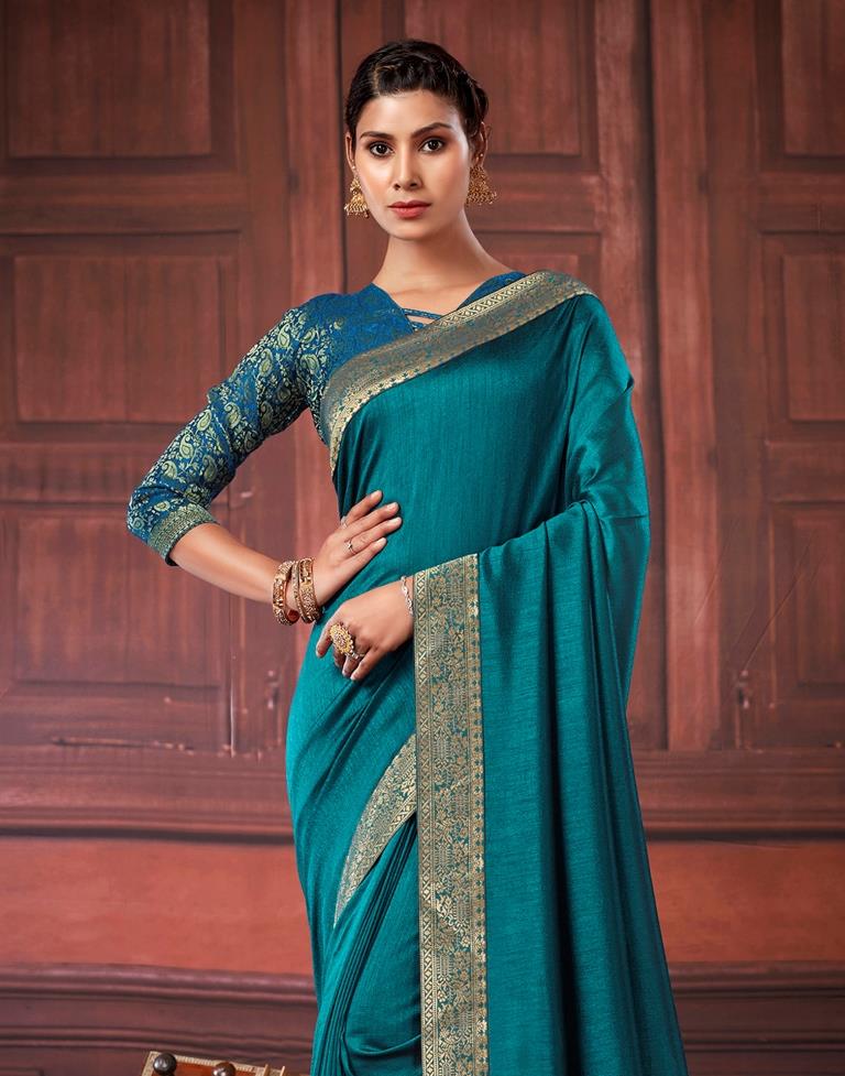 Rama Green Silk Saree | Leemboodi