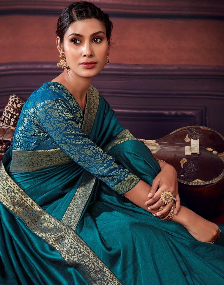 Rama Green Silk Saree | Leemboodi