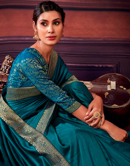 Rama Green Silk Saree | Leemboodi