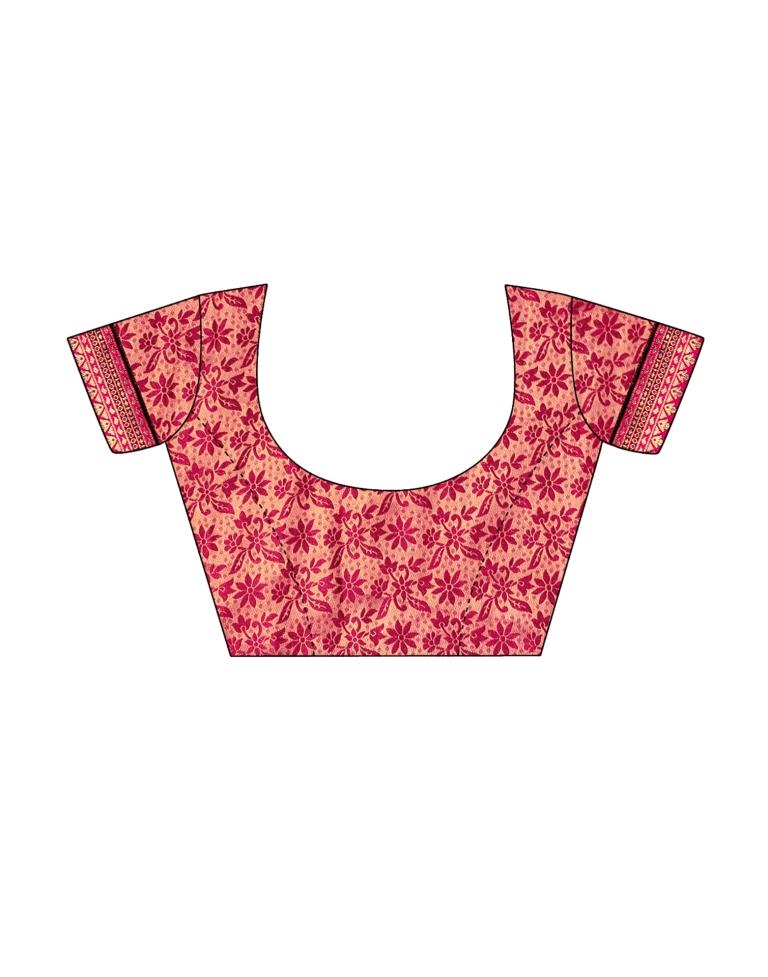 Dark Pink Silk Saree | Leemboodi