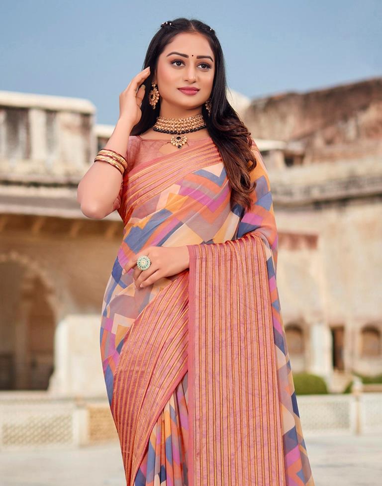 Multi Georgette Saree | Leemboodi