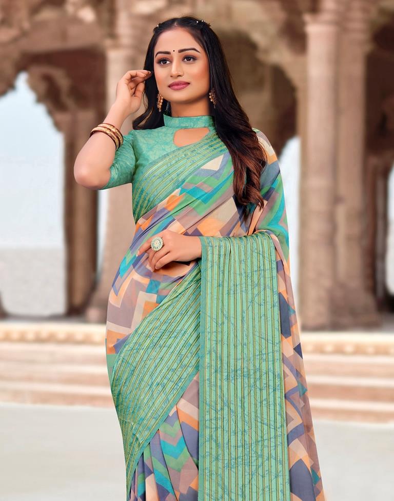 Multi Georgette Saree | Leemboodi