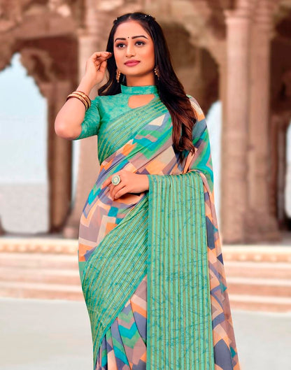 Multi Georgette Saree | Leemboodi