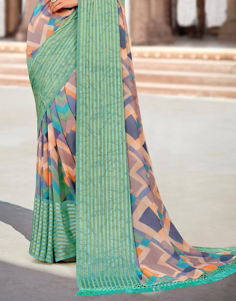Multi Georgette Saree | Leemboodi