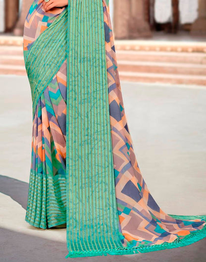 Multi Georgette Saree | Leemboodi