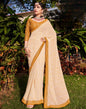 White Georgette Saree | Leemboodi